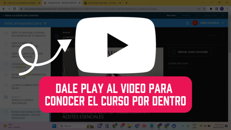 Reproducir video del curso